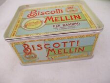 Scatola alluminio biscotti usato  Italia