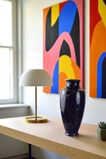 Vase porcelaine bleu d'occasion  Verneuil-l'Étang