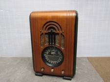 1938 ZENITH 5-S-228 MOSTRADOR PRETO CAIXA DE MADEIRA TUBO LÁPIDE RÁDIO FUNCIONANDO ACHADO RARO comprar usado  Enviando para Brazil