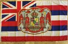 COROA BANDEIRA OFICIAL DO REINO HAVAIANO KANAKA MAOLI REAL HAVAIANO EUA COLECIONADOR 3X5 comprar usado  Enviando para Brazil