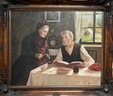 Large vintage oil for sale  WREXHAM