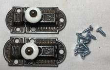 Par de trava de armário antiga Eastlake hardware porcelana trava de armário vintage #J92 comprar usado  Enviando para Brazil