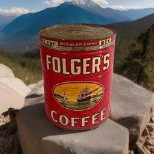 Vintage folger coffee for sale  Saint Charles