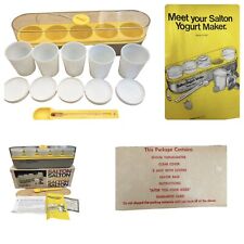 Máquina de iogurte e queijo tamanho familiar Salton AMARELO GM-5 EUA vintage clássico 1978 comprar usado  Enviando para Brazil