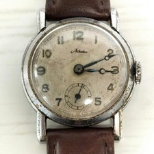 Relógio militar Orient Yoshida 10 pedras corda manual usado com pulseira de couro, usado comprar usado  Enviando para Brazil