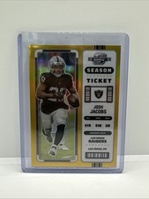 Ingresso da temporada 2022 Panini Contenders Optic Josh Jacobs 05/10 comprar usado  Enviando para Brazil
