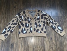 Leopard print cardigan for sale  DUNFERMLINE