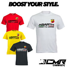 T-Shirt Maglietta Personalizzata ABARTH Corse Auto Tshirt Cotone Uomo Estiva comprar usado  Enviando para Brazil