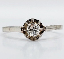 Bague solitaire antique d'occasion  Paris II