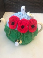 Hand knitted poppy for sale  BEXHILL-ON-SEA