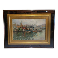 Marina dipinto olio usato  Milano