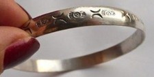 Bracelet rigide argent d'occasion  Bonneuil-Matours