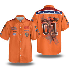 Usado, Camisa Dukes of Hazzard personalizada estampada com botões para fãs e entusiastas de carros comprar usado  Enviando para Brazil