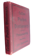 Usado, Collins Pocket Illustrated Pronouncing Dictionary vintage Edwardian book c 1909 comprar usado  Enviando para Brazil