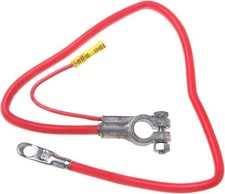 Cabo de bateria positivo vermelho 25" calibre 6 - poste superior com chumbo - Fabricado nos EUA comprar usado  Enviando para Brazil