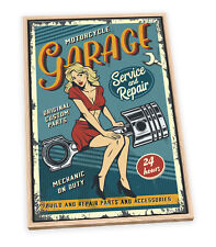 Motorcycle garage pinup for sale  UK