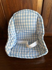 Usado, Porta-assentos vintage para boneca Fisher Price Baby Ann 1981 azul e branco Gingham comprar usado  Enviando para Brazil