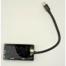 Mini DisplayPort para adaptador HDMI VGA DVI 3 em 1 conversor multiporta – Preto, usado comprar usado  Enviando para Brazil