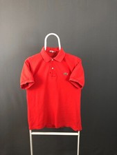 Camisa polo masculina Chemise Lacoste tamanho 3 algodão vermelha comprar usado  Enviando para Brazil