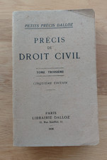 Précis droit civil d'occasion  Colmar