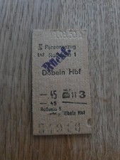 Fahrkarte deutsche reichsbahn gebraucht kaufen  Limbach-Oberfrohna