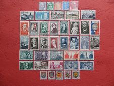 Timbres obliteres annee d'occasion  Aubigny