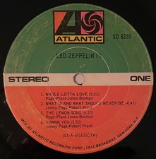 LED ZEPPELIN II  Atlantic 1969 PSYCH LP  LUDWIG SS HOT MASTERED   RARE HEAR comprar usado  Enviando para Brazil
