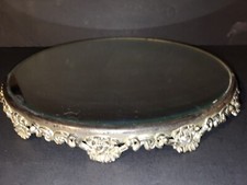 round mirror silver tray for sale  Bethany