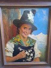 ölgemälde portrait tirolerin gebraucht kaufen  Poing