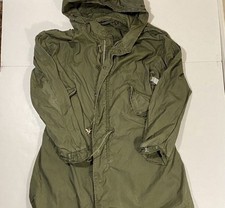 Jaqueta Parka Rabo de Peixe Militar Anos 50 com Acentos Ósseos Og 107 M51 Com Capuz Vintage comprar usado  Enviando para Brazil