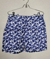 Shorts de natação Frescobol Carioca Rio de Janeiro azul branco masculino 30 malha forrada camuflagem comprar usado  Enviando para Brazil