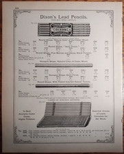 1893 dixon pencils for sale  Sharpsville