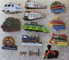 PINS PIN TRAIN LOCOMOTIVE PIN ENGINE COLLECTION 12 PINS comprar usado  Enviando para Brazil