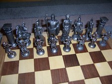 Schachspiel zinnfiguren spielb gebraucht kaufen  Traunwalchen
