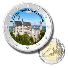 Euro farbmünze schloss gebraucht kaufen  Bodenmais