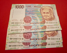 Banconote lire mille usato  San Giustino