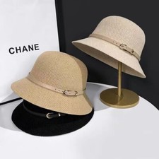 Chapéu de sol feminino viseira verão chapéu balde chapéu praia férias comprar usado  Enviando para Brazil