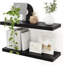 Black floating shelves for sale  SALFORD