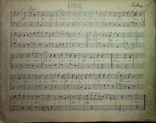 Manoscritto musicale messa. usato  Italia