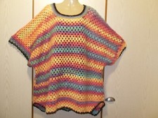 Poncho pullover bunt gebraucht kaufen  Hamm