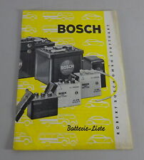 Catálogo de peças/lista Bosch lista de baterias suporte 07/1956 comprar usado  Enviando para Brazil