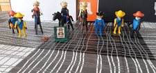 Playmobil lot cowboys d'occasion  Criquetot-l'Esneval