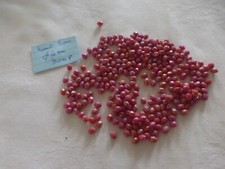 Używany, perle vintage, 300  perle en verre olive facette rouge framboise brillant na sprzedaż  Wysyłka do Poland