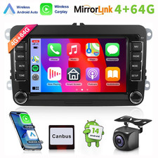 Usado, Rádio estéreo para carro Android CarPlay 7" com câmera de backup para VW Golf MK5 RCD330 B6 comprar usado Usado, Rádio estéreo para carro Android CarPlay 7" com câmera de backup para VW Golf MK5 RCD330 B6 comprar usado  Enviando para Brazil