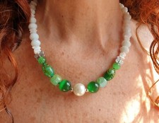 Collana donna pietre usato  Italia
