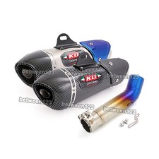 Sistema de escape tubo silenciador link médio deslizante para Suzuki GSR750 BK750 GSX-S750 comprar usado  Enviando para Brazil