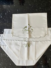 Floral embroidered scallop for sale  BRACKNELL