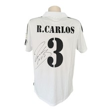 Camisa Real Madrid assinada à mão por Roberto Carlos - Brasil - Certificado de autenticidade - Prova de foto comprar usado Camisa Real Madrid assinada à mão por Roberto Carlos - Brasil - Certificado de autenticidade - Prova de foto comprar usado  Enviando para Brazil