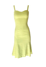 Vestido Versace Jeans Couture vintage com tiras em verde limão/amarelo - Tamanho XS, usado comprar usado  Enviando para Brazil