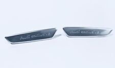 "Audi Exclusive" Logo Aluminum Left + Right Door Emblem Badge comprar usado  Enviando para Brazil